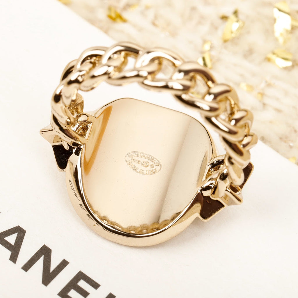 18K Chanel Chain Ring