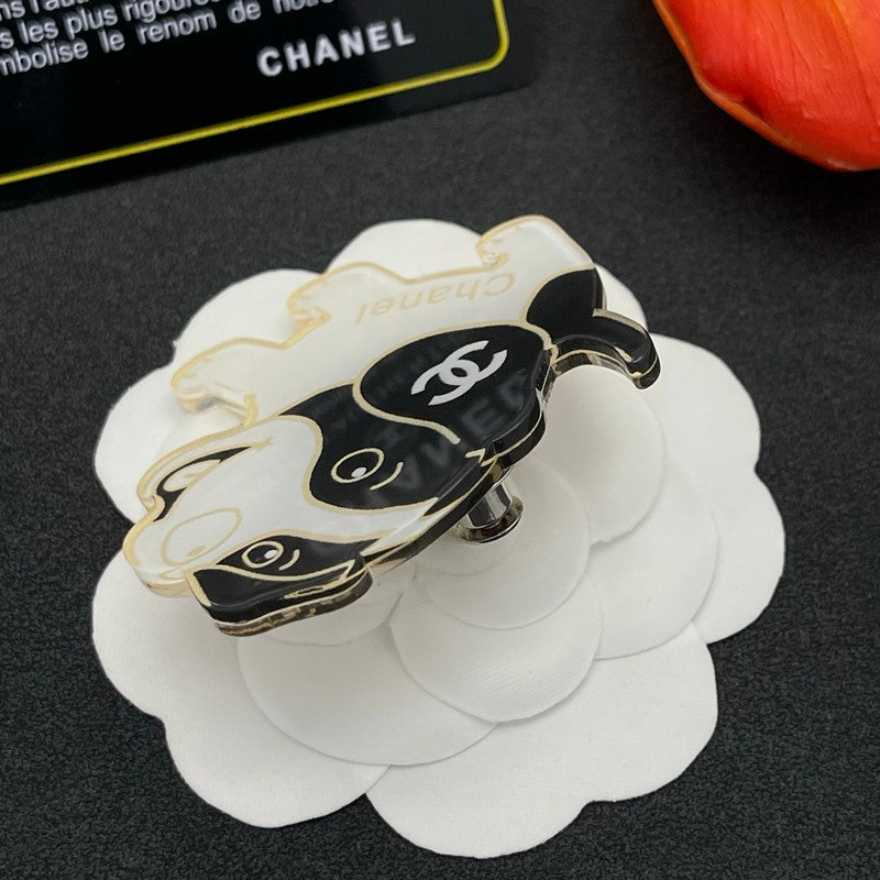 18K Chanel Dog Brooch