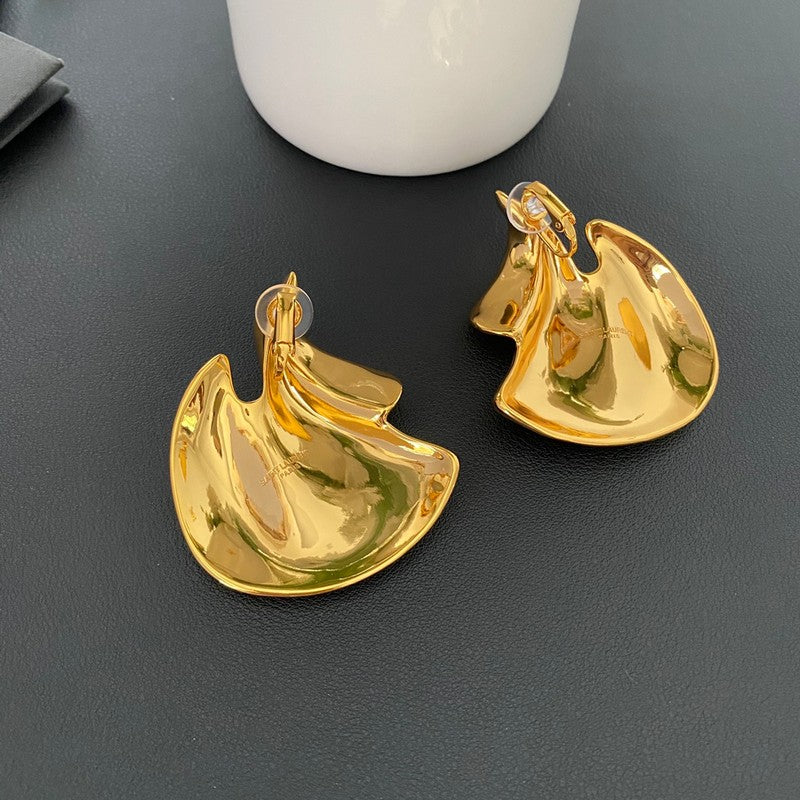 18K Saint Laurent YSL Gold Earrings