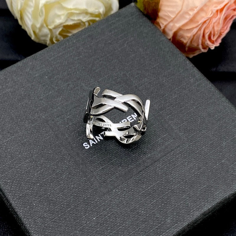 18K Saint Laurent YSL Gold Ring