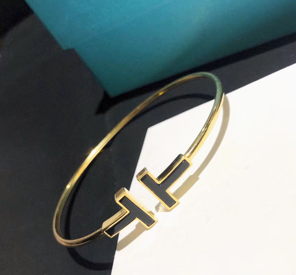18K Tiffany & Co. Black Bracelet