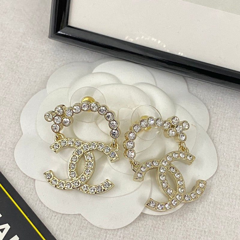 18K Chanel Diamond Earrings