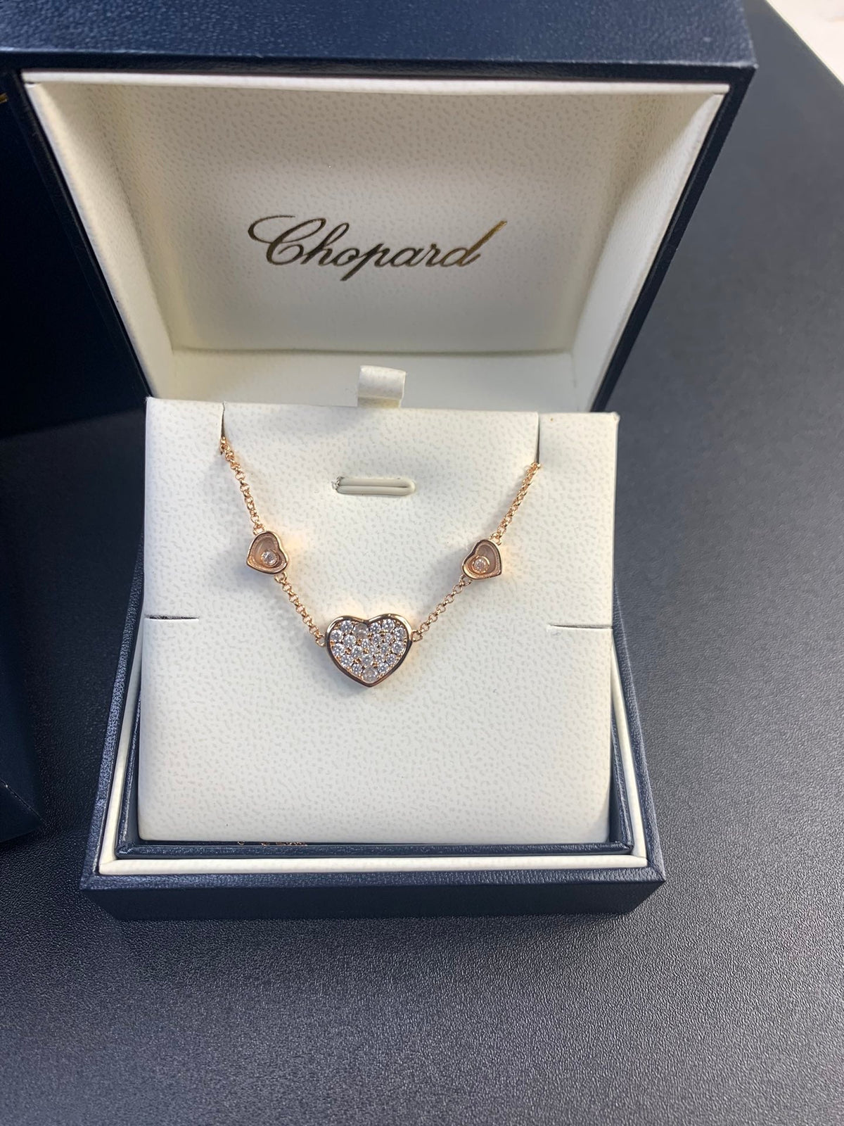 18K Chopard Happy Heart Diamonds Necklace