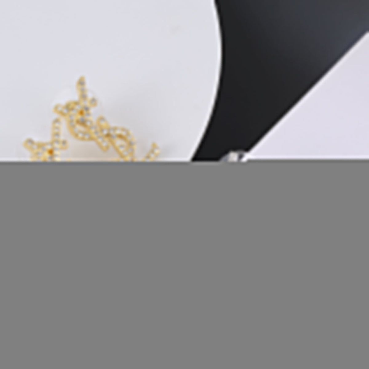 18K Saint Laurent YSL Classic Crystals Brooch