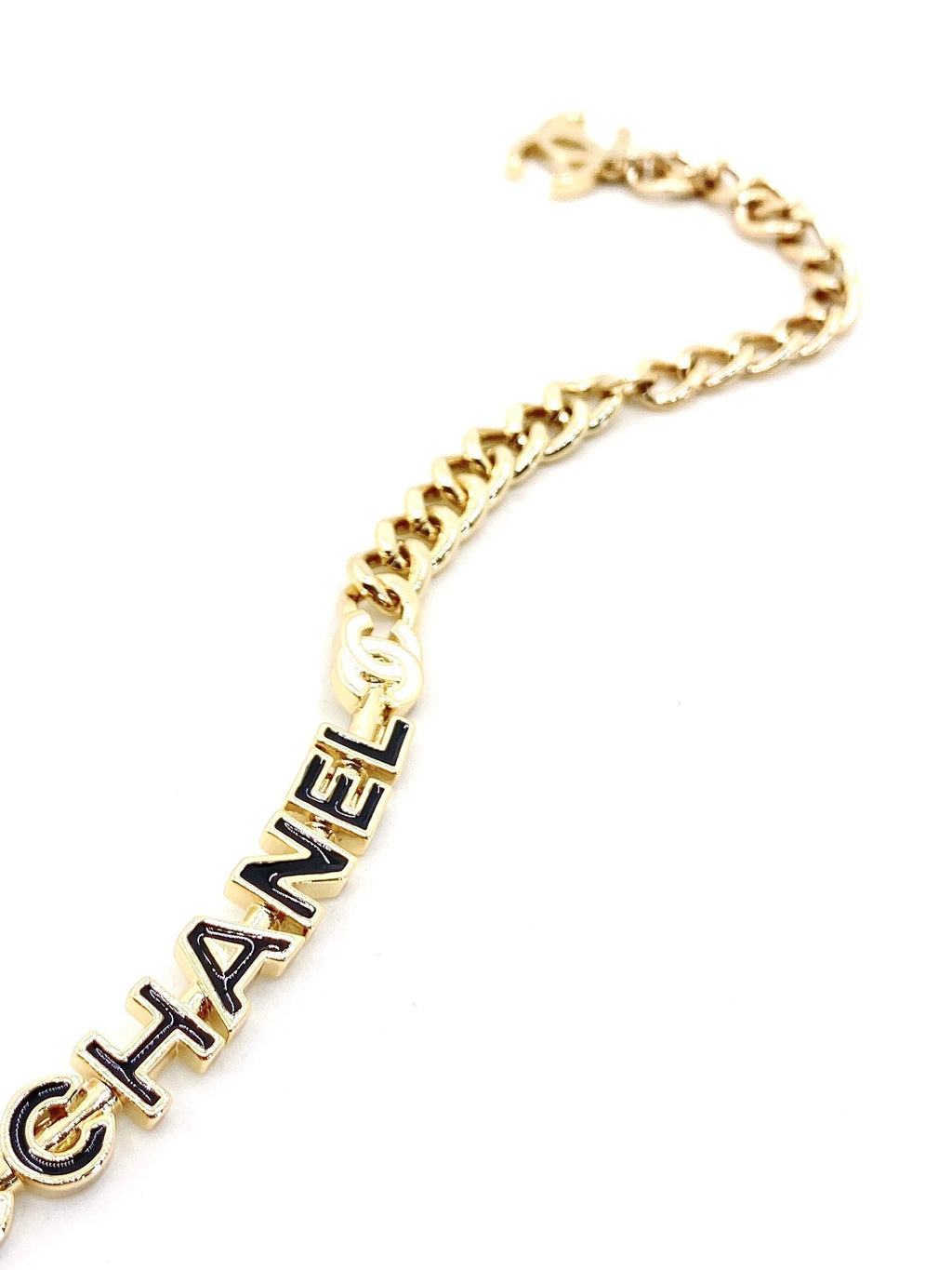 18K Chanel Chain Choker Necklace