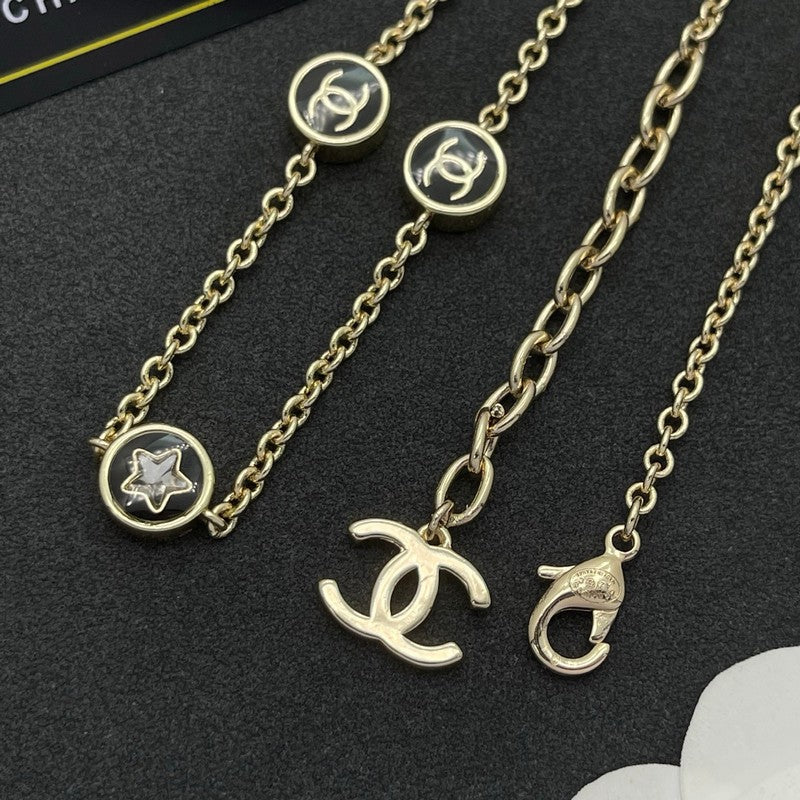 18K Chanel Star Gold Necklace