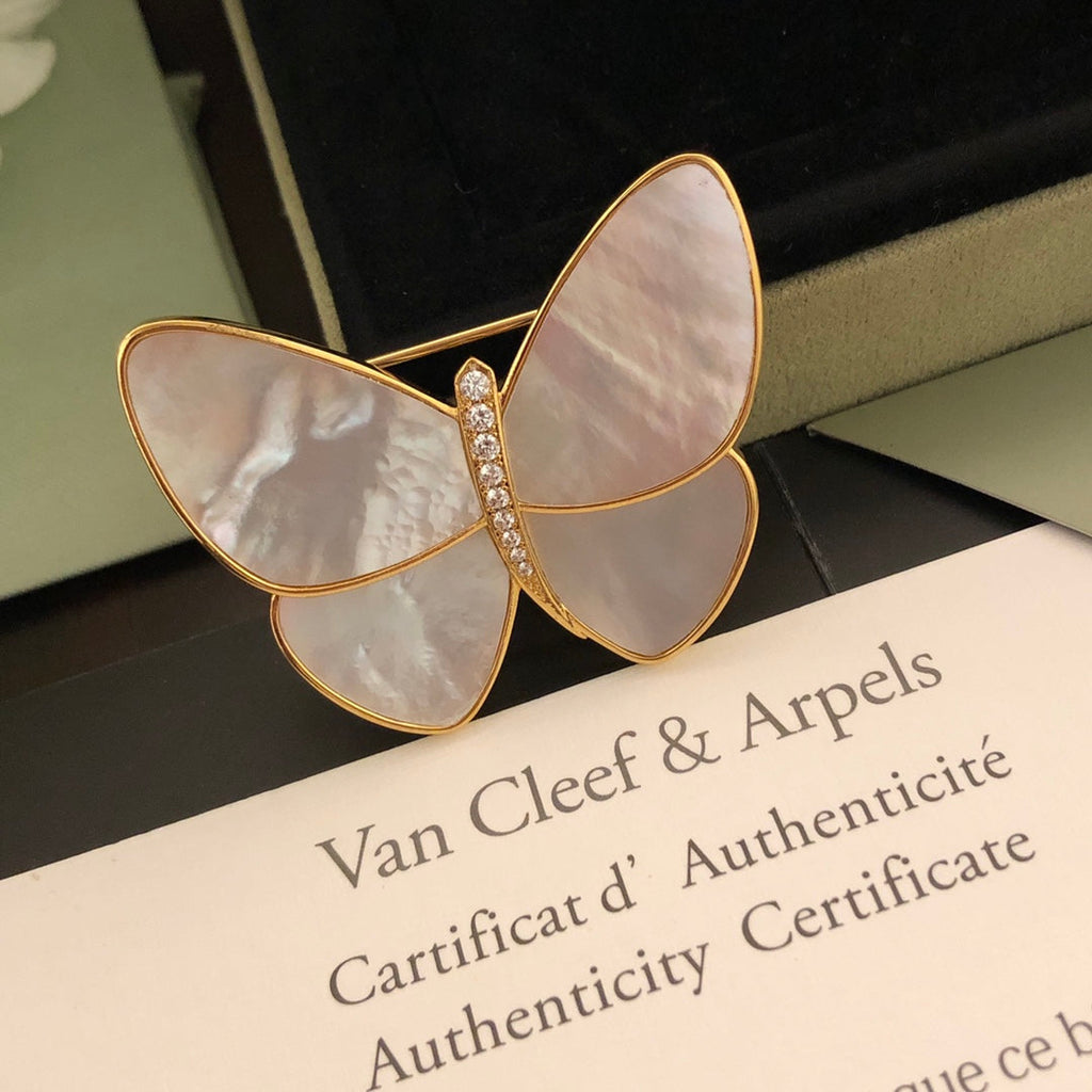 18K Van Cleef & Arpels Butterfly Brooch