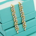 18K Tiffany & Co. Victoria Diamond Vine Drop Earrings