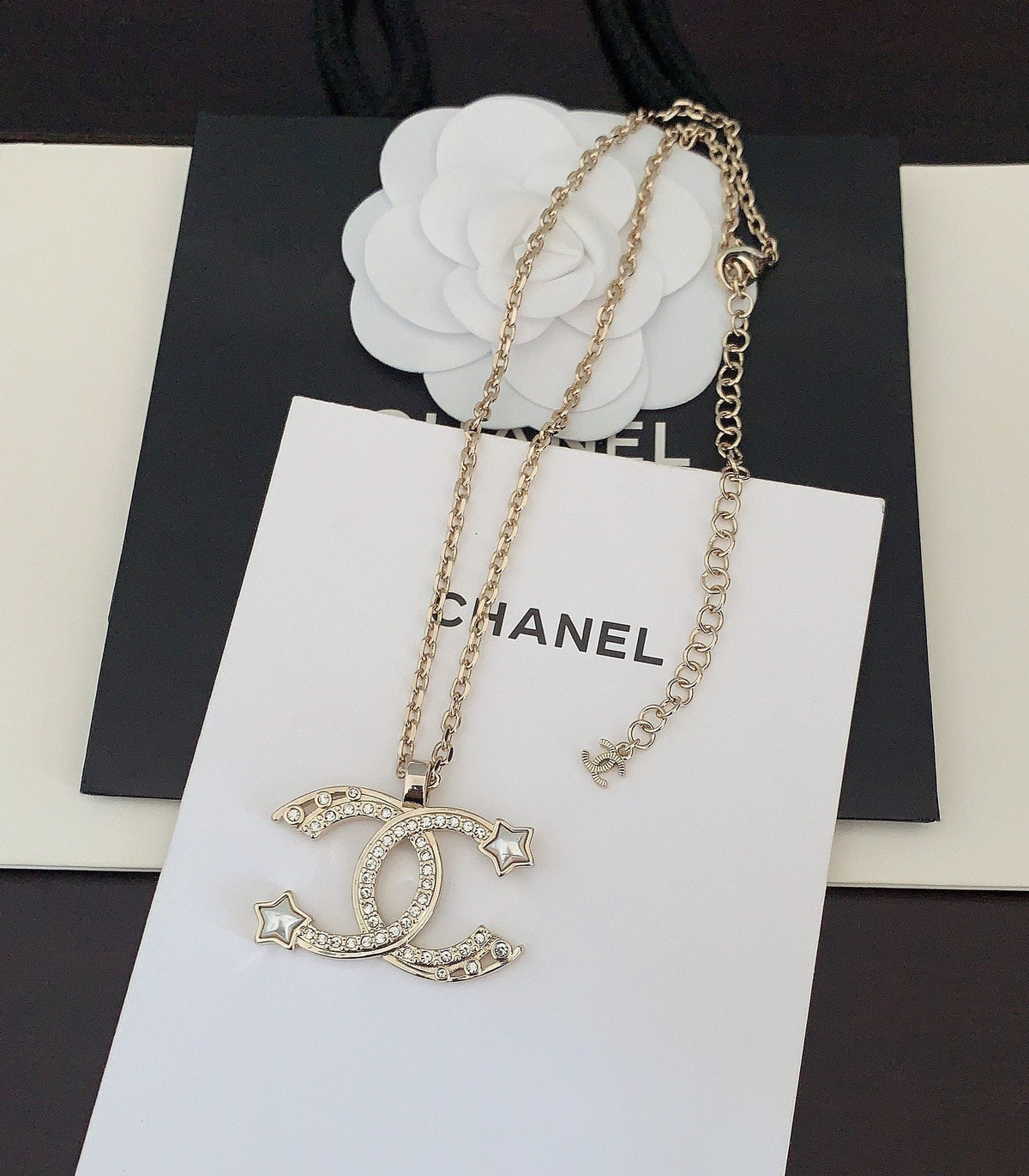 18K Chanel Star Choker Necklace