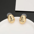 18K Saint Laurent YSL Gold Earrings