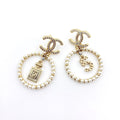 18K Chanel No.5 Perfume Bottle Earrings