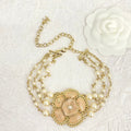 18K Chanel Camellia Choker Necklace