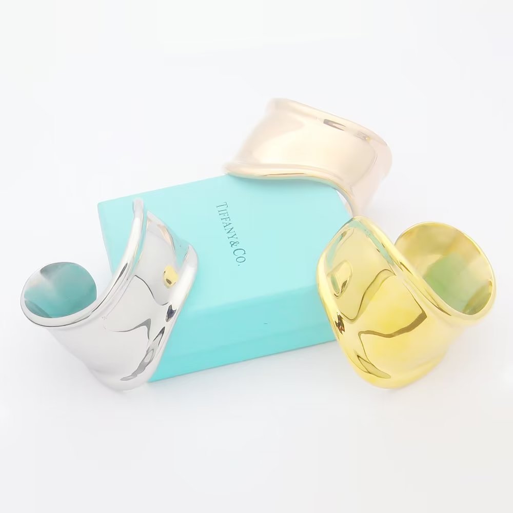 18K Tiffany & Co. Elsa Peretti Small Bone Cuff Bracelet