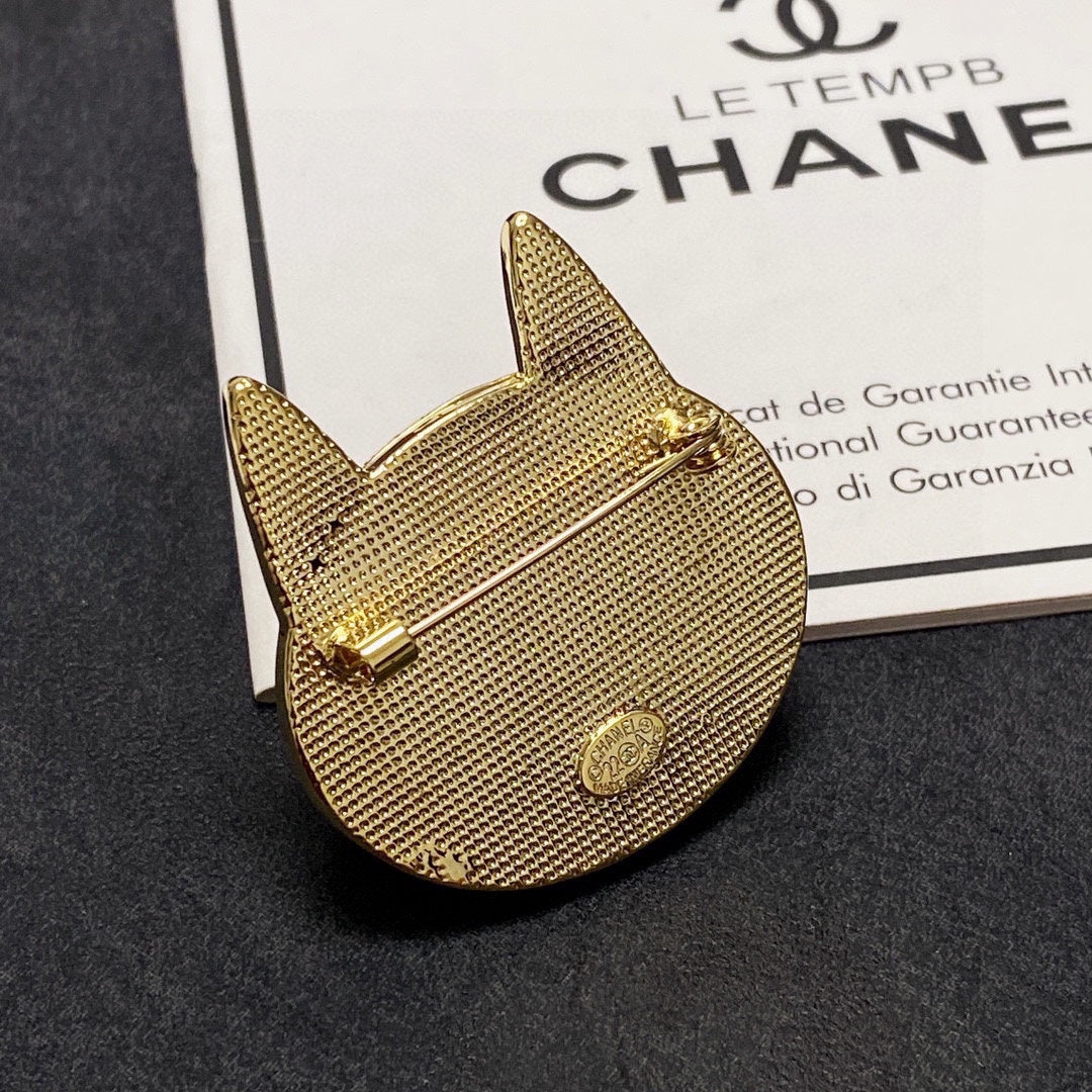 18K Chanel Cat Brooch