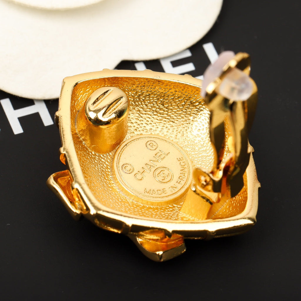 18K Chanel Vintage Earrings