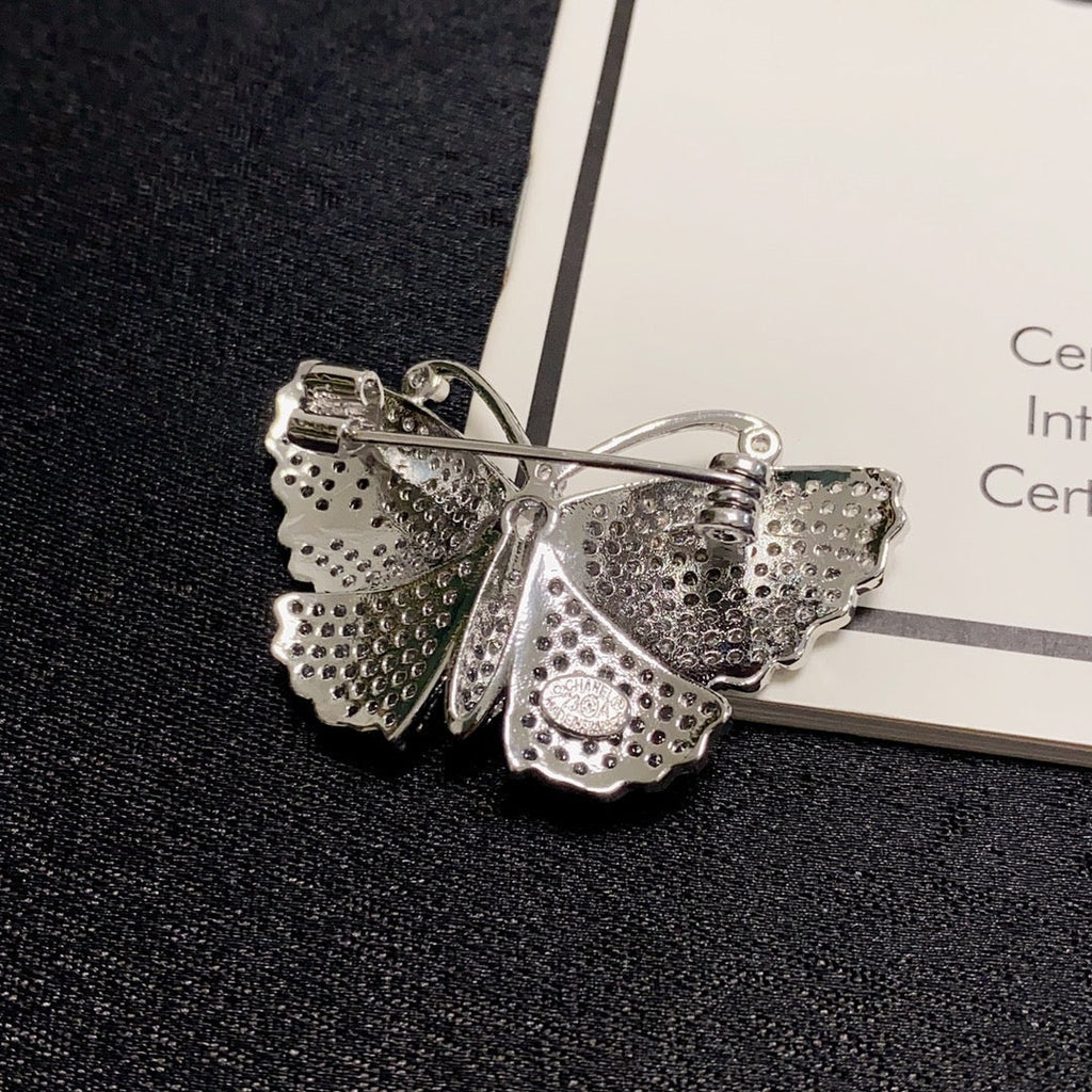18K Chanel Butterfly Diamonds Brooch