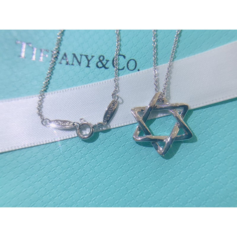 18K Tiffany & Co. Star of David Pendant Necklace