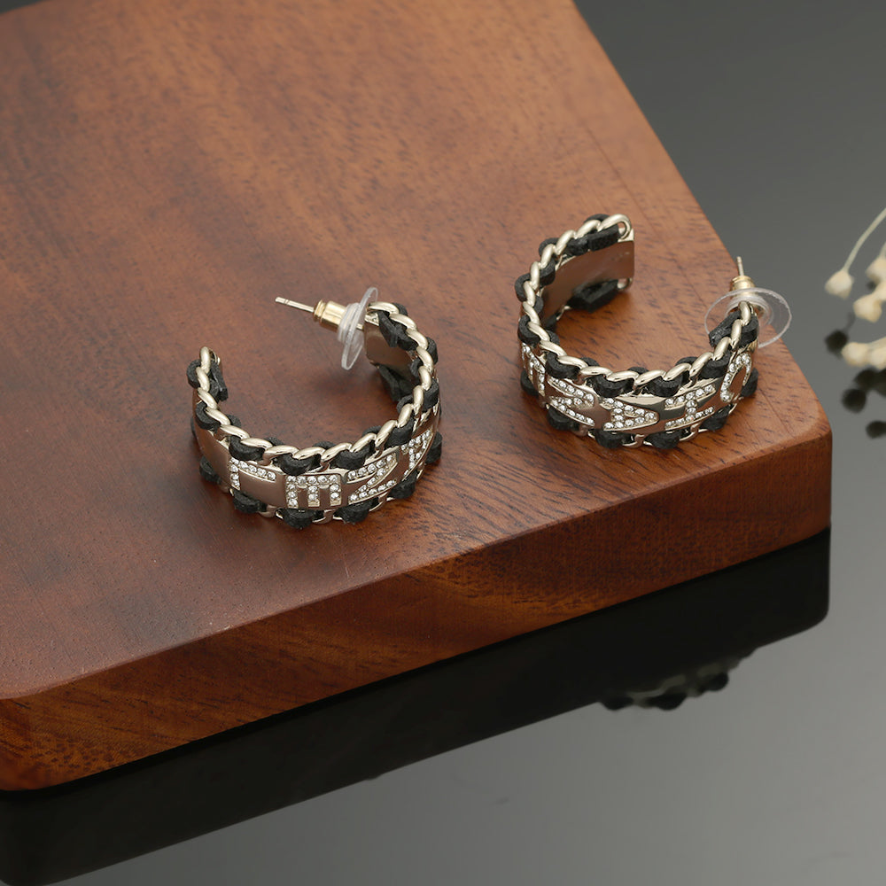 18K Chanel Strass Earrings