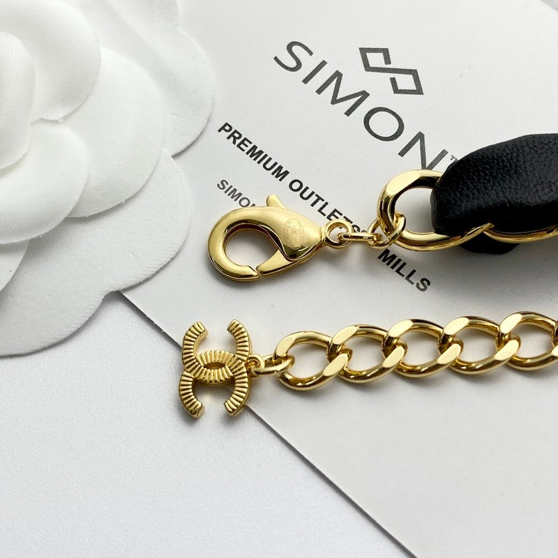 18K Chanel 2024 Leather Necklace