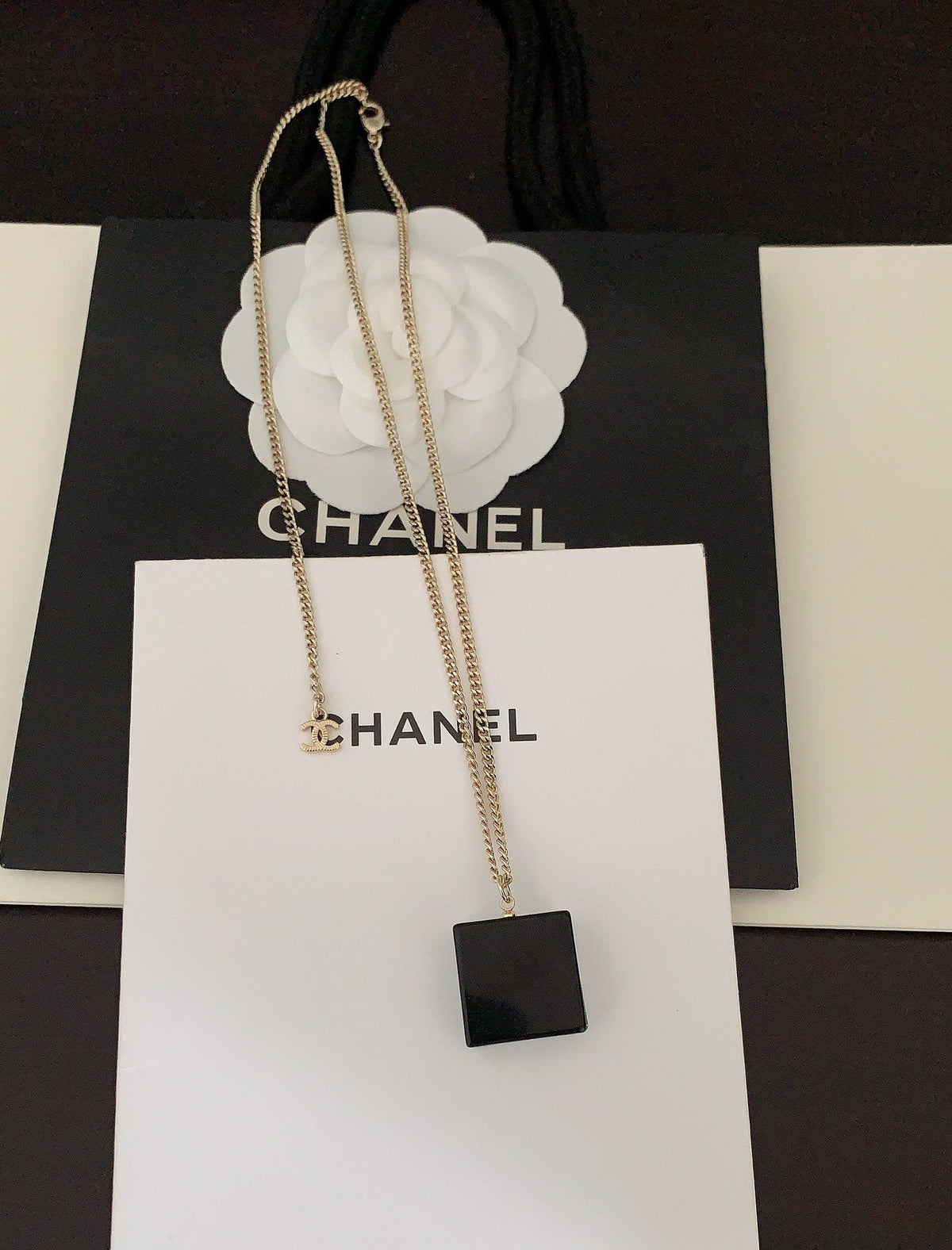 18K Chanel Crystals Necklace