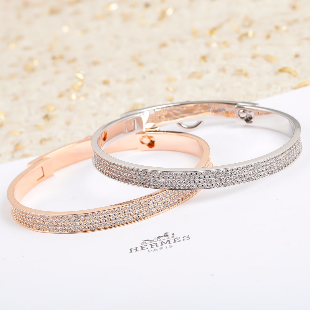 18K Collier De Chien Diamond Hermès Bracelet