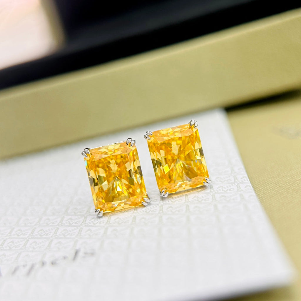 18K Tiffany & Co. Yellow Crystal Earrings