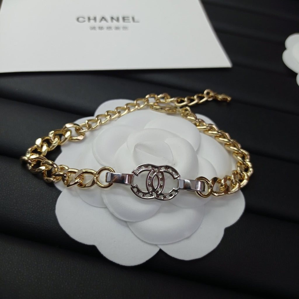 18K Chanel Diamond Chain Bracelet
