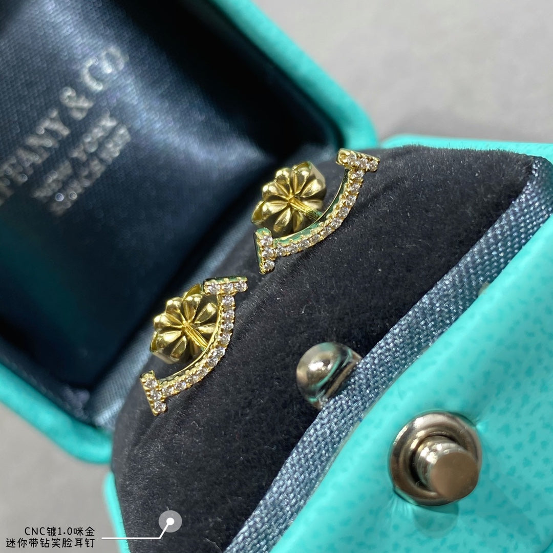 18K Tiffany & Co. Smile Diamonds Earrings