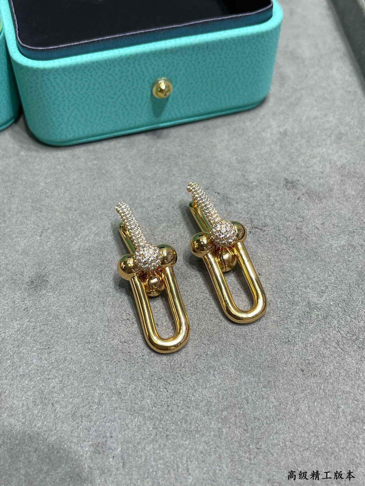 18K Tiffany & Co. HardWear Large Link Diamonds Earrings