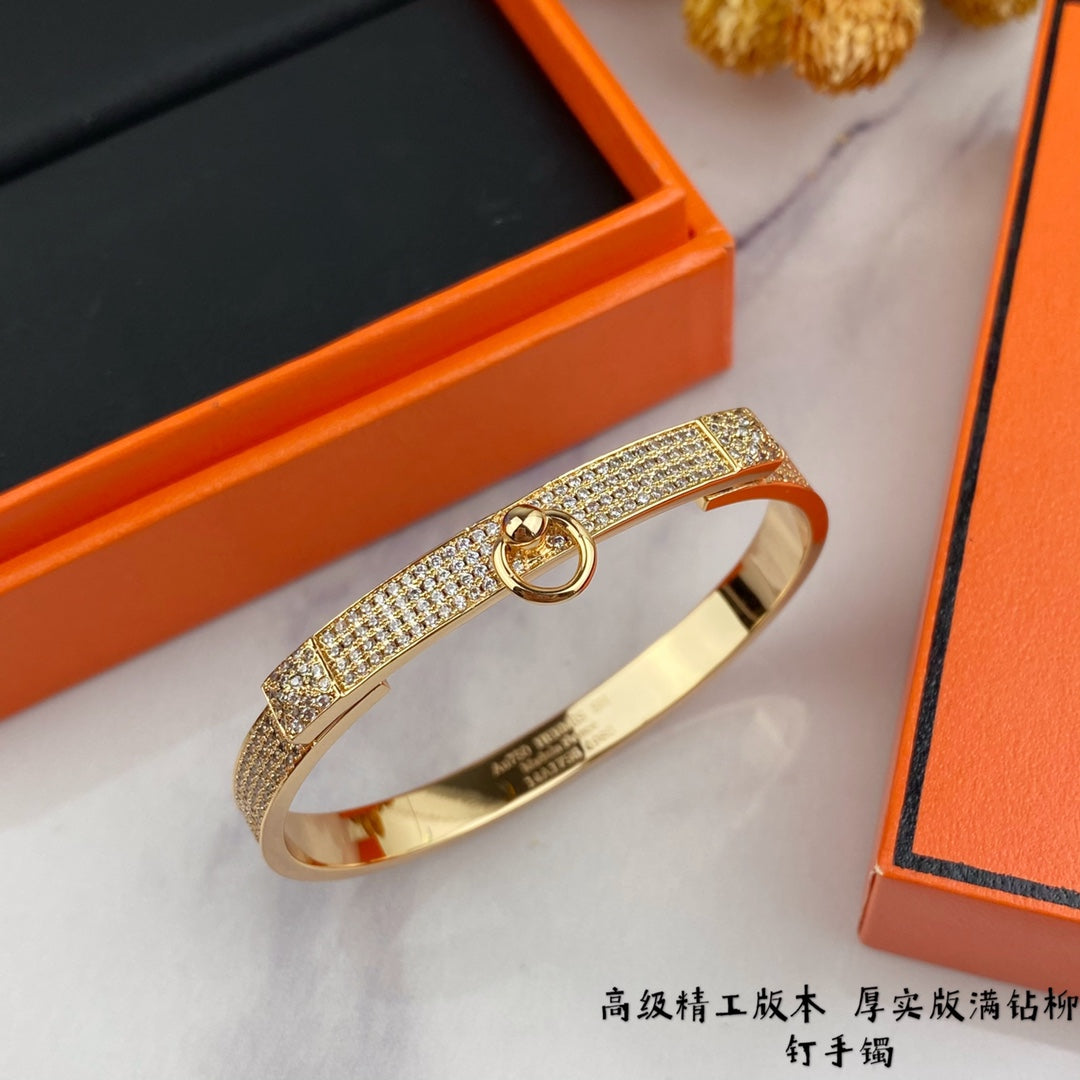 18K Collier De Chien Diamond Hermès Bracelet