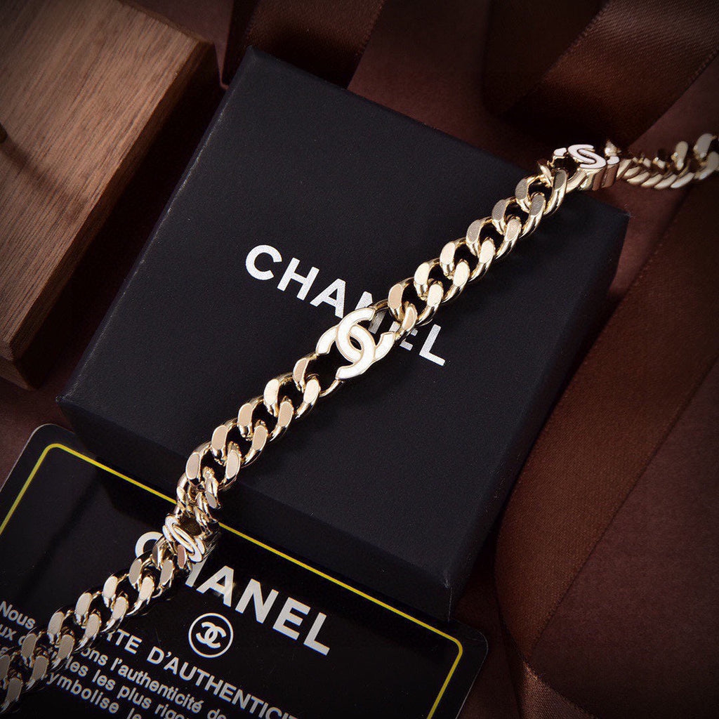 18K Chanel Crystals Choker Necklace
