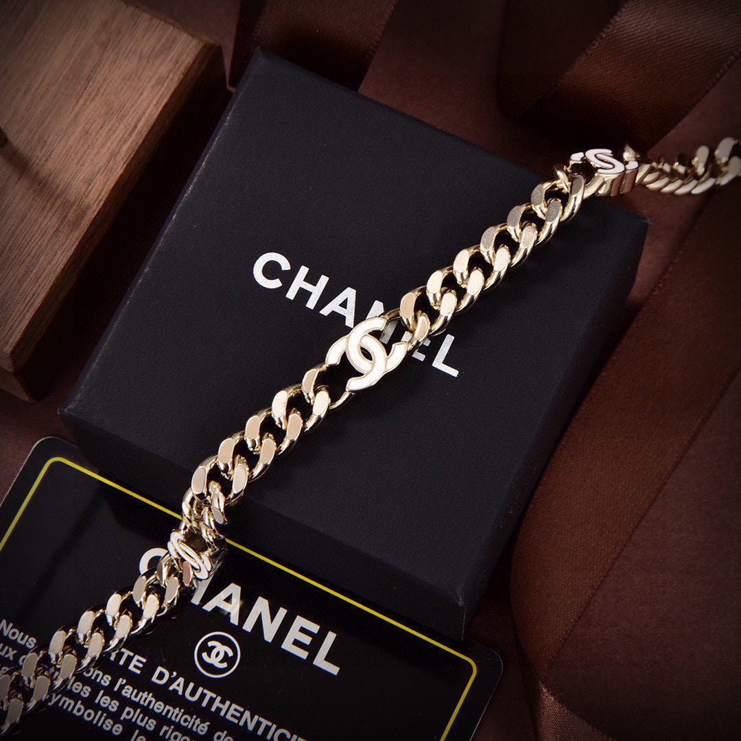 18K Chanel Crystals Choker Necklace