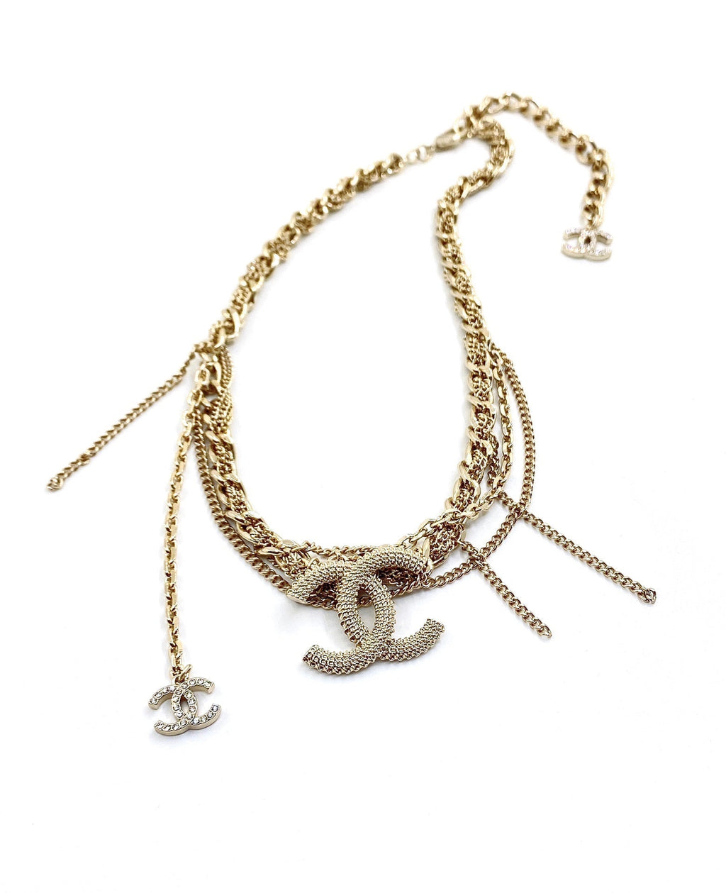 18K Chanel Crystals Choker Necklace
