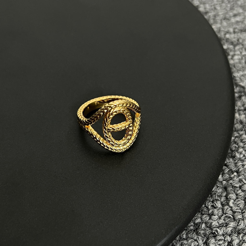 18K Chaine D'Ancre Danae Medium Hermès Ring