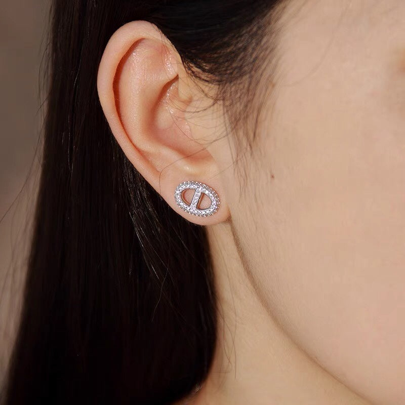 18K Farandole Diamond Hermès Earrings