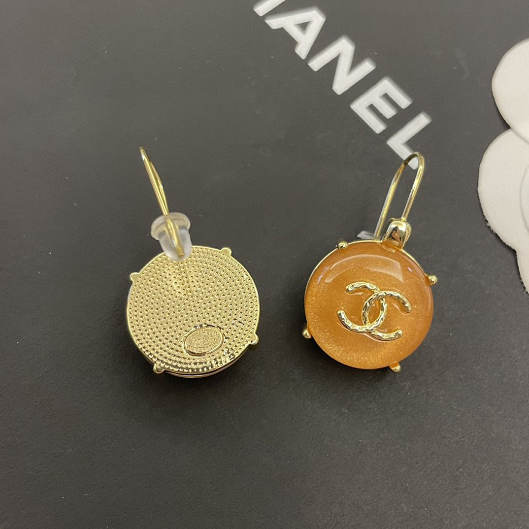 18K Chanel Crystals Earrings
