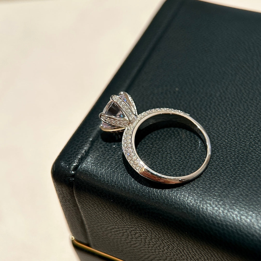 18K Tiffany & Co. Pave Tiffany Setting Engagement Ring