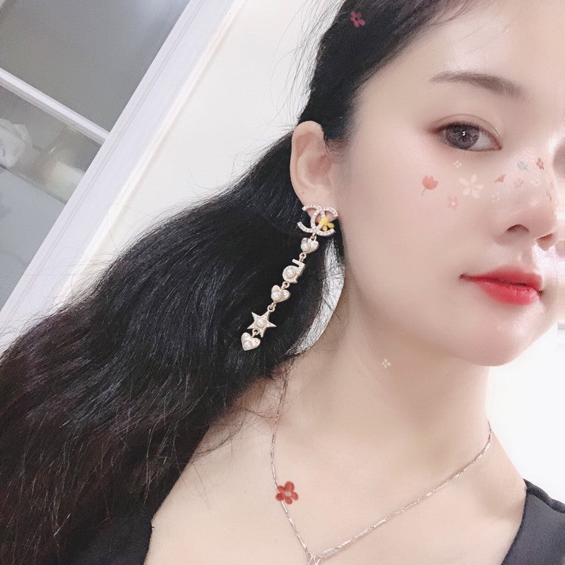 18K Chanel No.5 Long Earrings