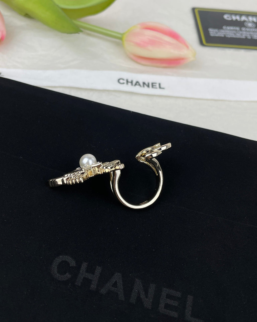 18K Chanel Butterfly Open Ring