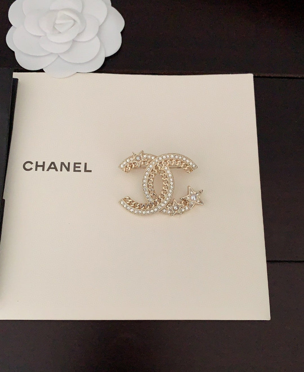 18K Chanel Star Crtystal Brooch