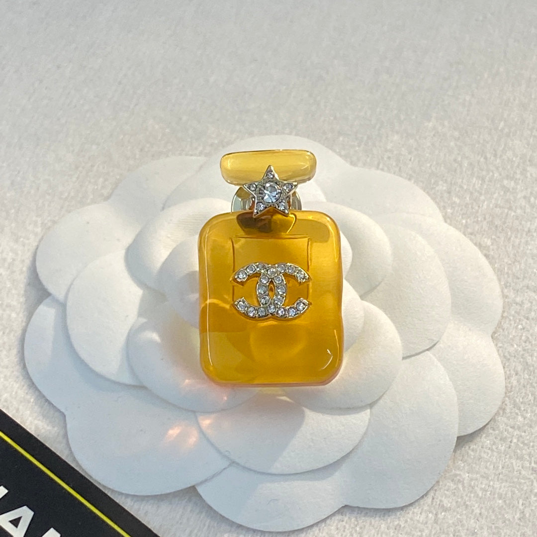 18K Chanel Perfume Color Bottle Brooch