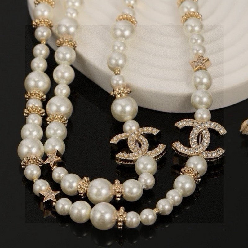 18K Chanel 26C Long Pearl Necklace
