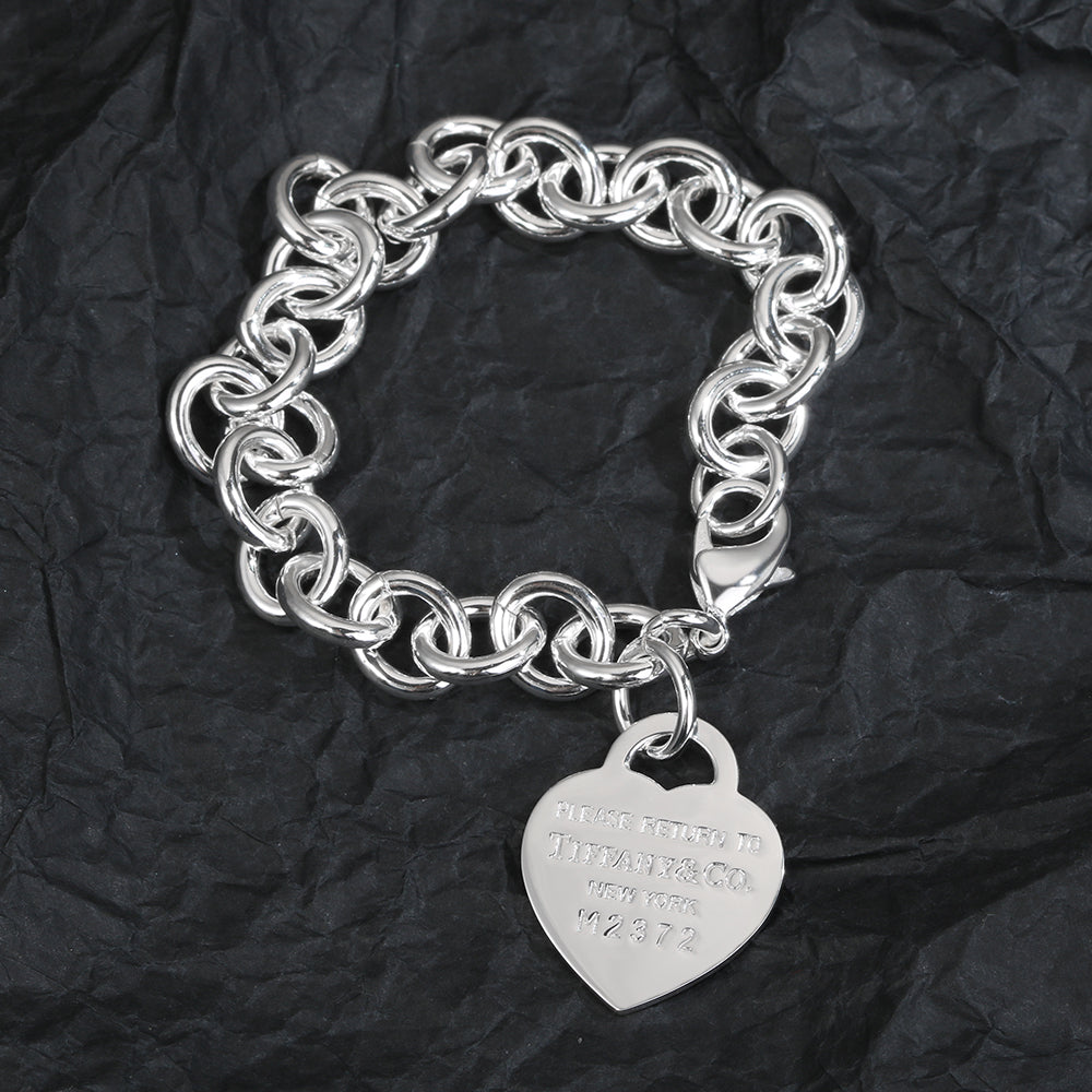 18K Tiffany & Co. Heart Tag Bracelet