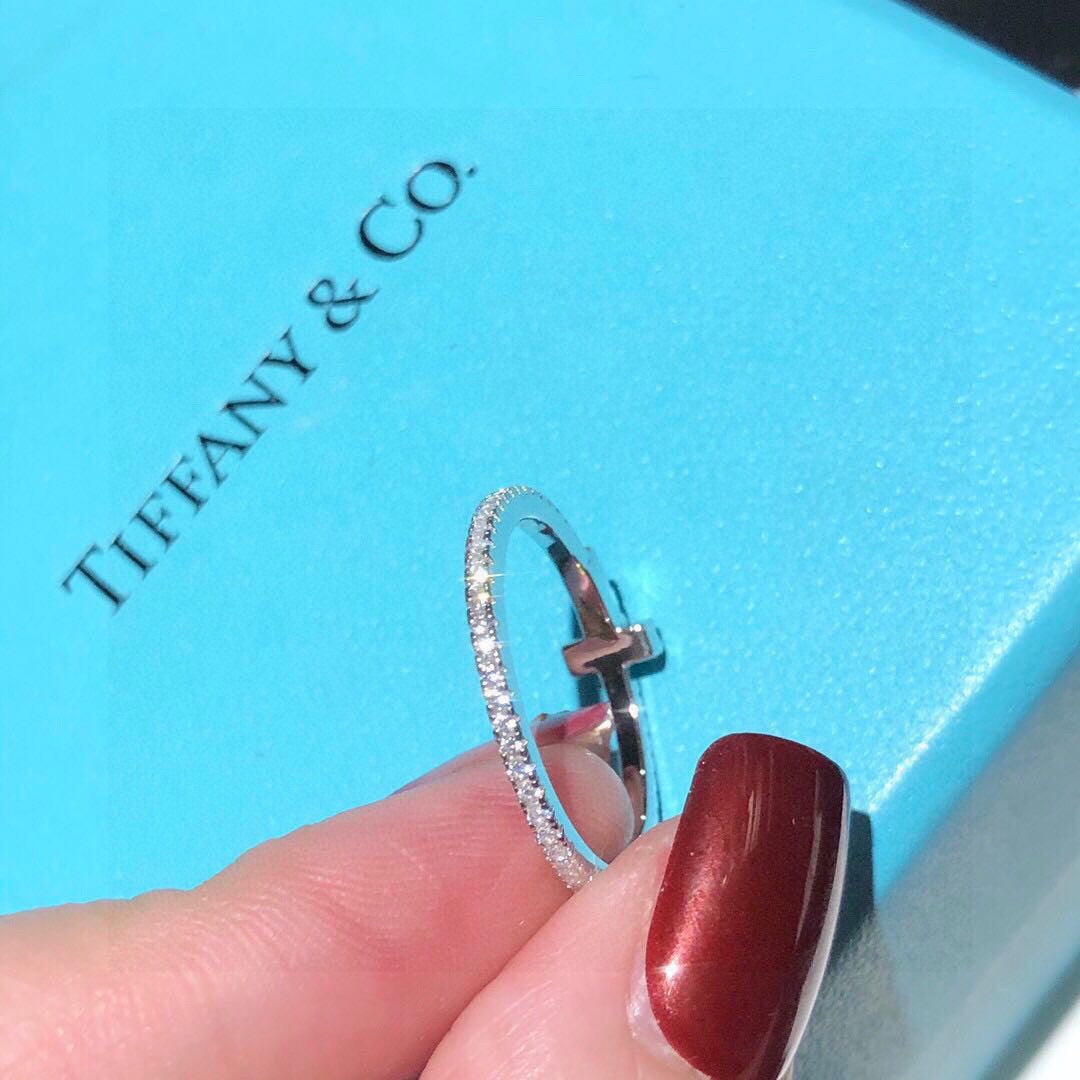 18K Tiffany & Co. Diamond Wire Ring