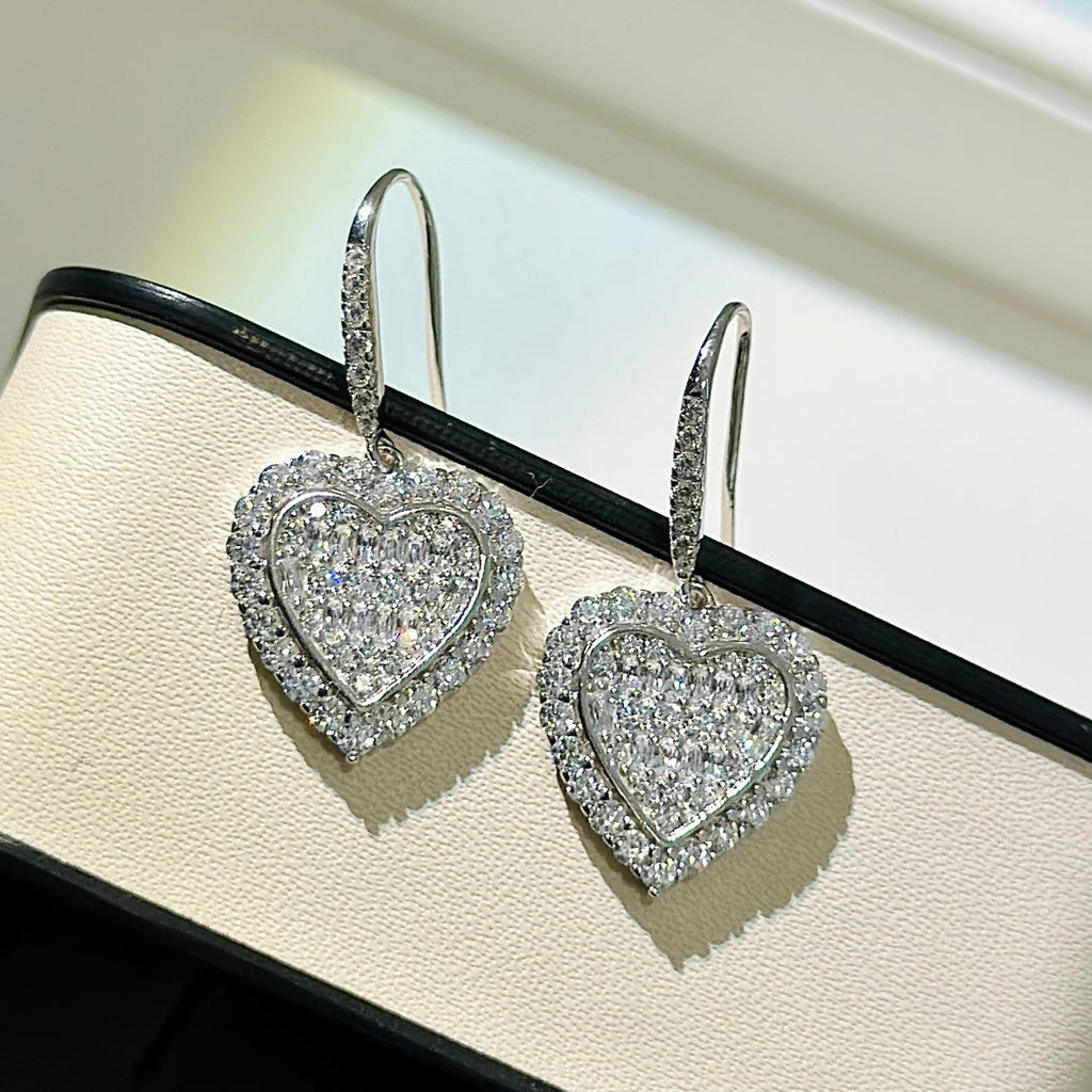 18K Tiffany & Co. Heart Diamonds Earrings