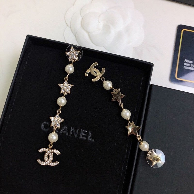 18K Chanel Long Tassel Earrings