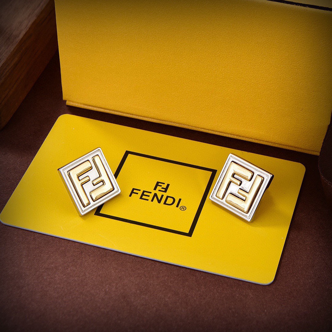 18K Fendi Forever Earrings