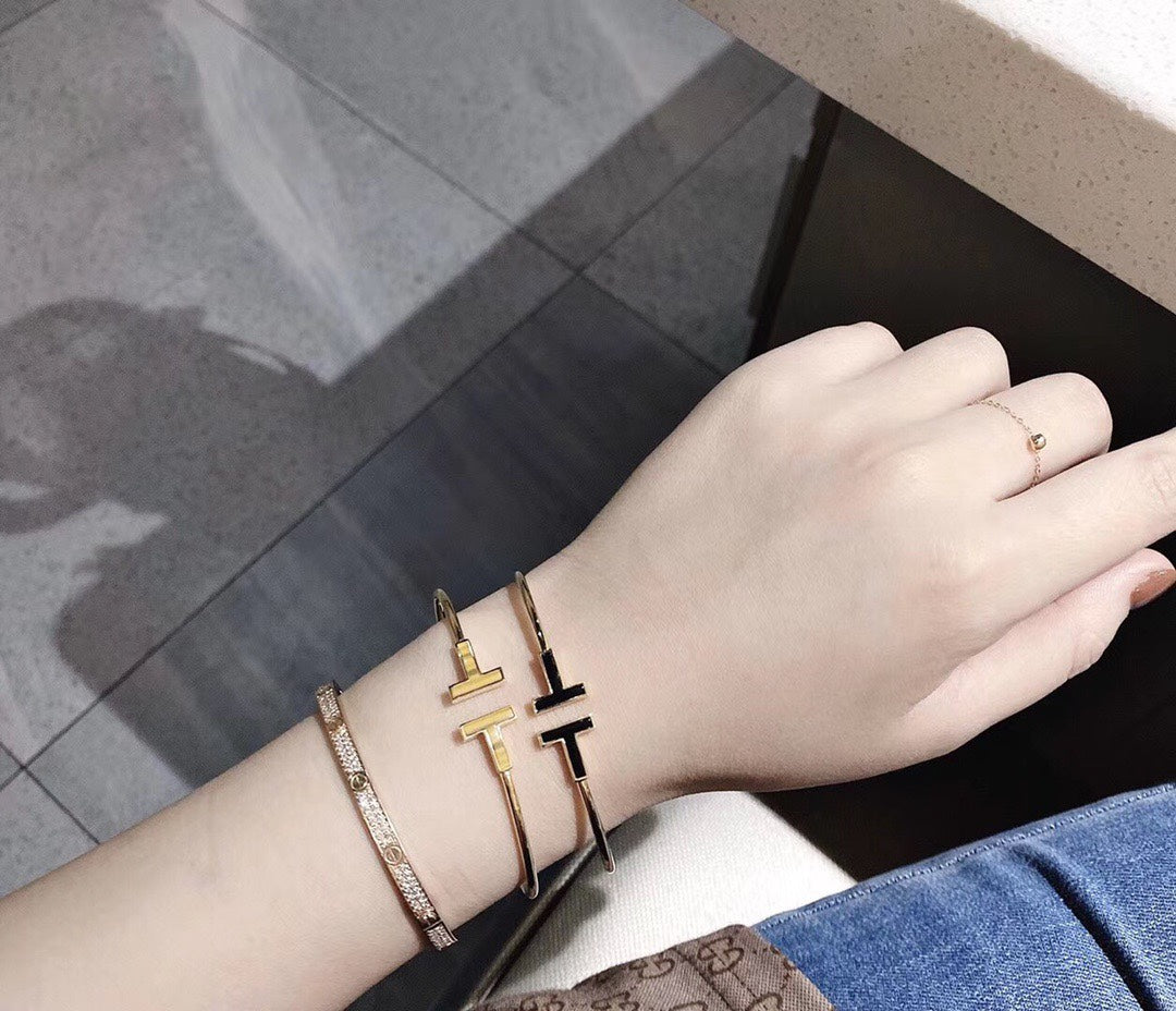 18K Tiffany & Co. Black Bracelet