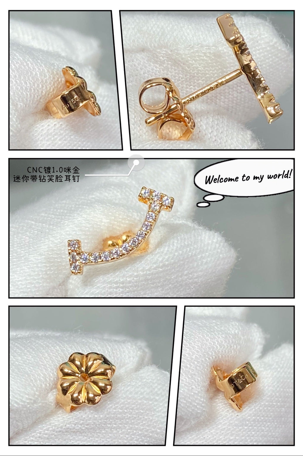 18K Tiffany & Co. Smile Diamonds Earrings