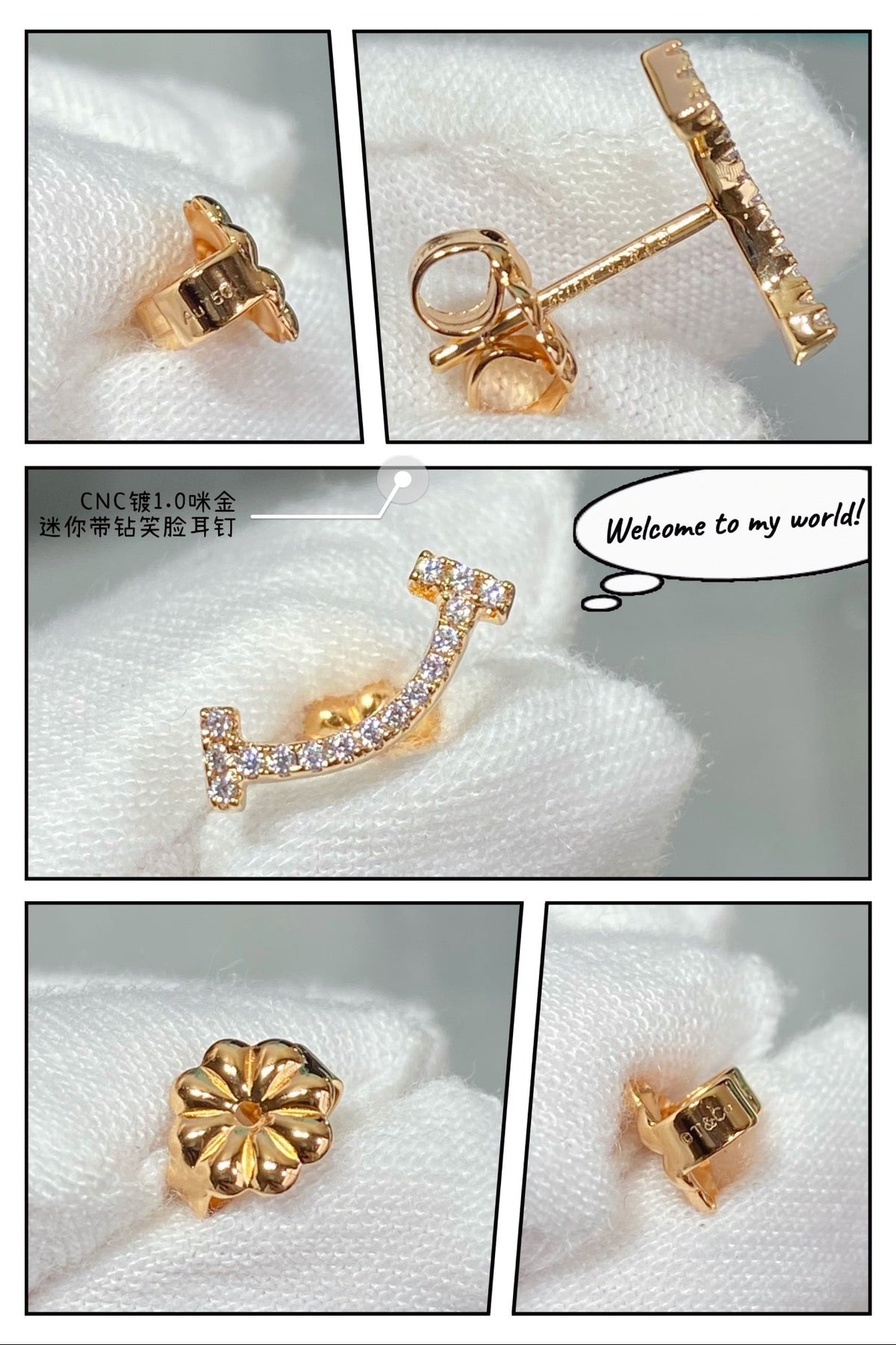 18K Tiffany & Co. Smile Diamonds Earrings